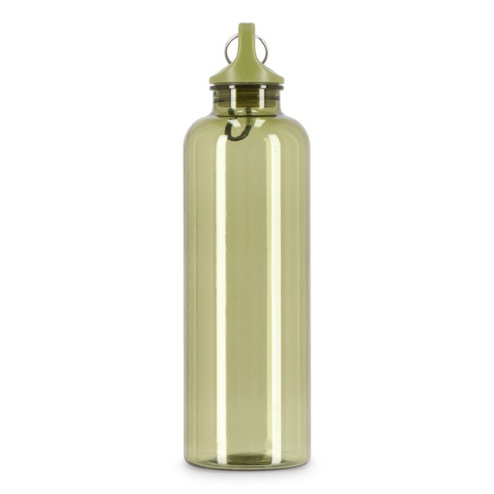 Botella de plástico en vivos colores transparentes 750ml color verde oliva sexta vista Botella de plástico en vivos colores transparentes 750ml color verde oliva sexta vista