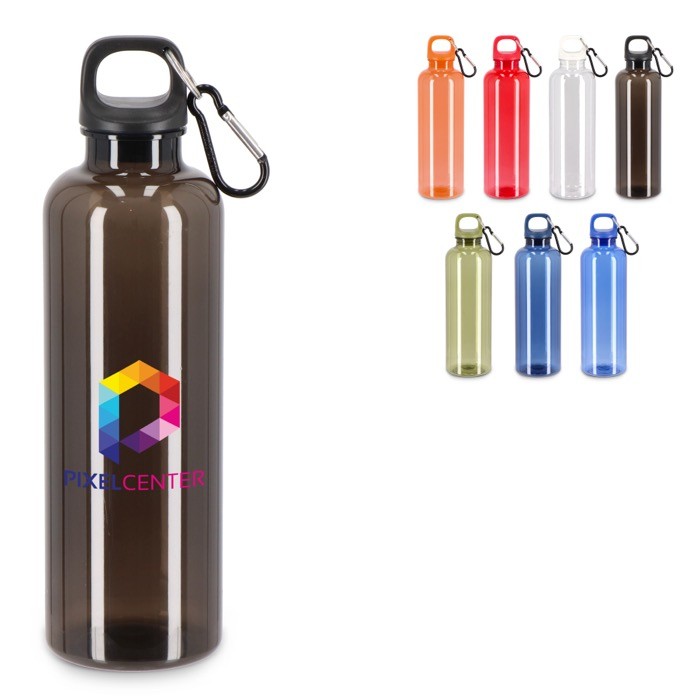Botella de plástico en vivos colores transparentes 750ml Botella de plástico en vivos colores transparentes 750ml