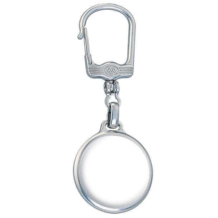 Llavero circular de metal con posibilidad de marcaje en ambas caras color plateado brillante tercera vista Llavero circular de metal con posibilidad de marcaje en ambas caras color plateado brillante tercera vista