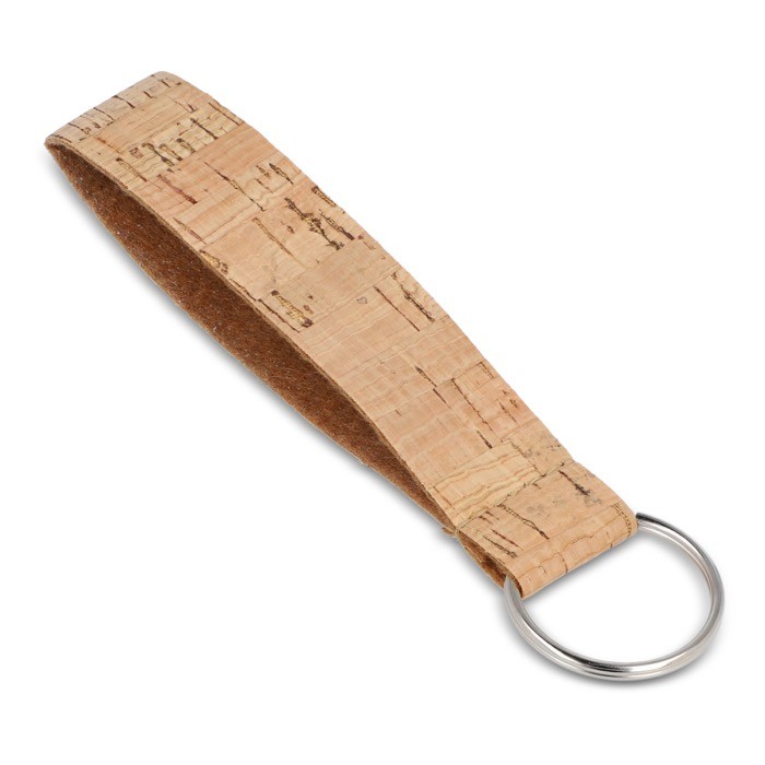 Llavero muñequera hecho de corcho natural para personalizar color natural Llavero muñequera hecho de corcho natural para personalizar color natural