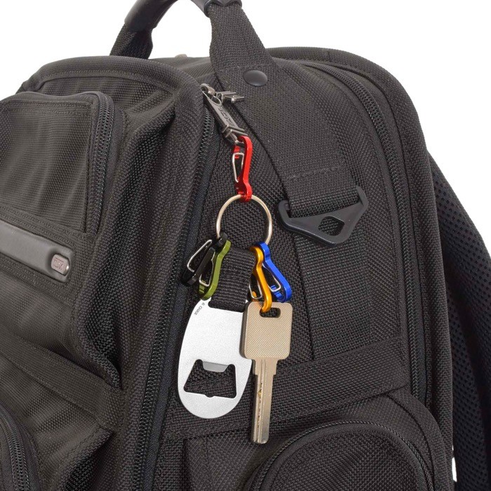 Llavero abridor con 5 ganchos pequeños para colgar las llaves color negro quinta vista Llavero abridor con 5 ganchos pequeños para colgar las llaves color negro quinta vista