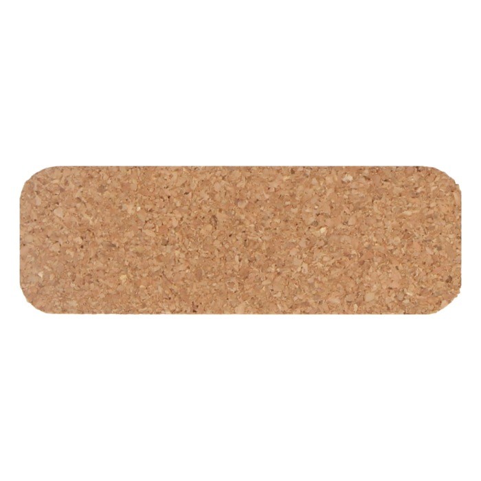 Identificador de corcho rectangular con imán para fijar color natural tercera vista Identificador de corcho rectangular con imán para fijar color natural tercera vista