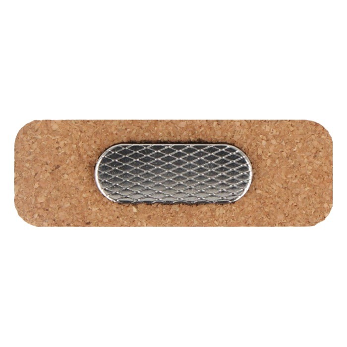 Identificador de corcho rectangular con imán para fijar color natural cuarta vista Identificador de corcho rectangular con imán para fijar color natural cuarta vista