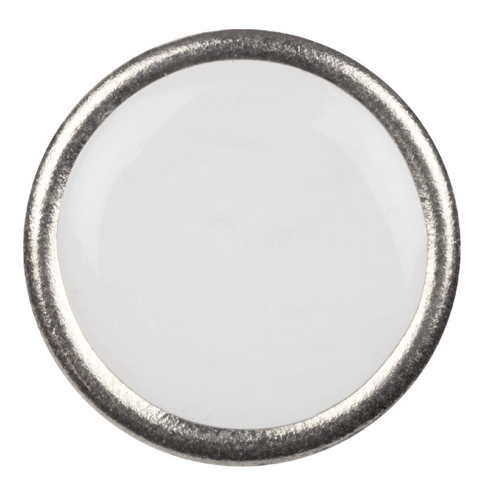 Pin redondo conmemorativo de metal para personalizar Ø20mm color plateado brillante segunda vista Pin redondo conmemorativo de metal para personalizar Ø20mm color plateado brillante segunda vista
