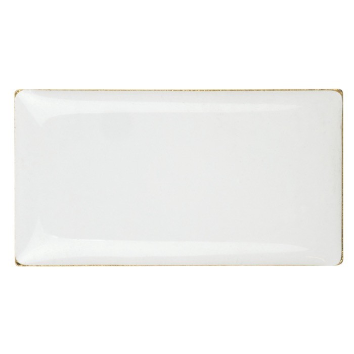 Pin rectangular de metal dorado para personalizar 26x14mm color dorado segunda vista Pin rectangular de metal dorado para personalizar 26x14mm color dorado segunda vista