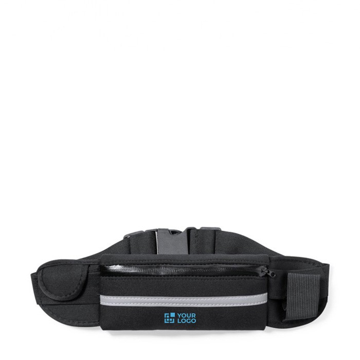 Riñonera de neopreno reflectante con soporte elástico para bidones vista principal