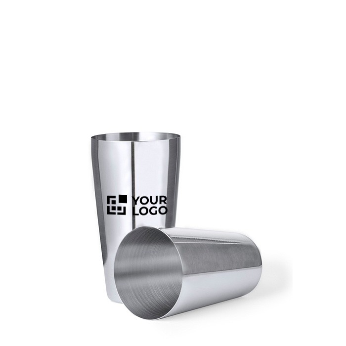 Coctelera de acero inoxidable compuesta de dos vasos 500ml vista principal Coctelera de acero inoxidable compuesta de dos vasos 500ml vista principal