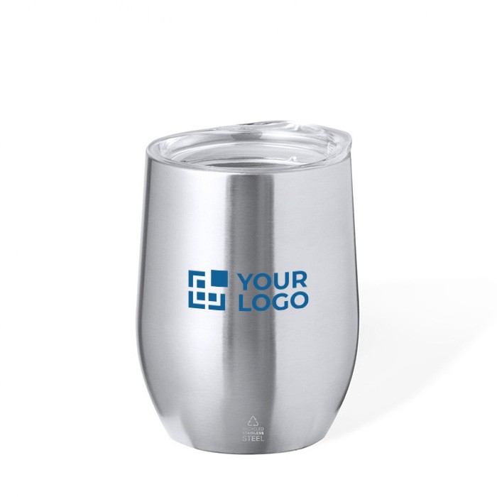 Vaso de acero inox de doble pared reciclado con dosificador 340ml vista principal