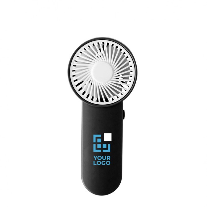 Ventilador de mano de varios colores con botón en el lateral vista principal Ventilador de mano de varios colores con botón en el lateral vista principal