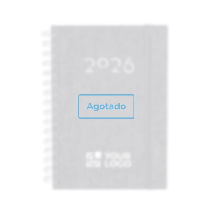 Agenda de anillas de RPET con vista diaria en inglés y español A5 vista principal - Agotado Agenda de anillas de RPET con vista diaria en inglés y español A5 vista principal - Agotado