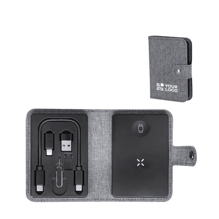 Estuche con base de carga inalámbrica y herramientas para el móvil vista principal