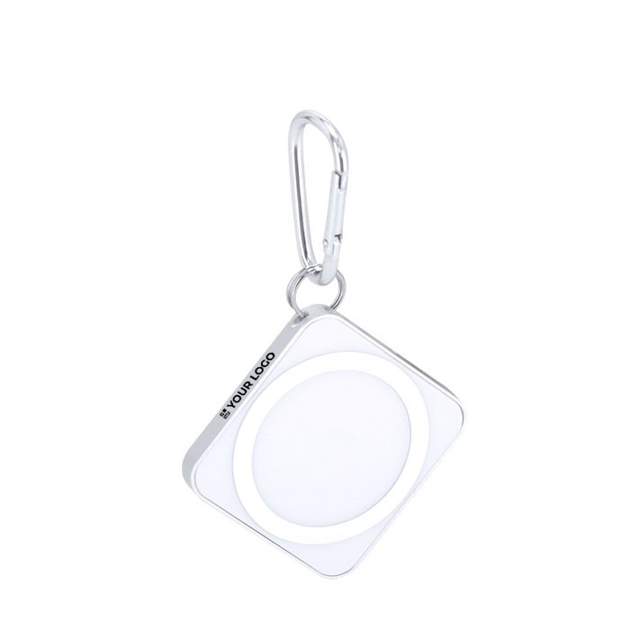 Cargador inalámbrico con mosquetón para dispositivos tecnológicos 15W vista principal Cargador inalámbrico con mosquetón para dispositivos tecnológicos 15W vista principal