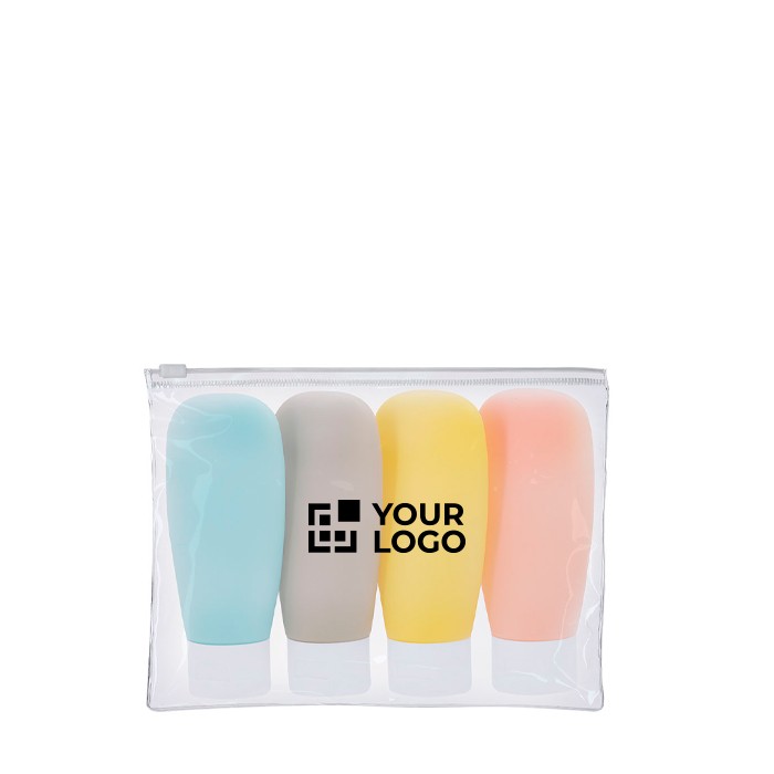 Botes para organizar líquidos y cuidado personal en estuche vista principal Botes para organizar líquidos y cuidado personal en estuche vista principal