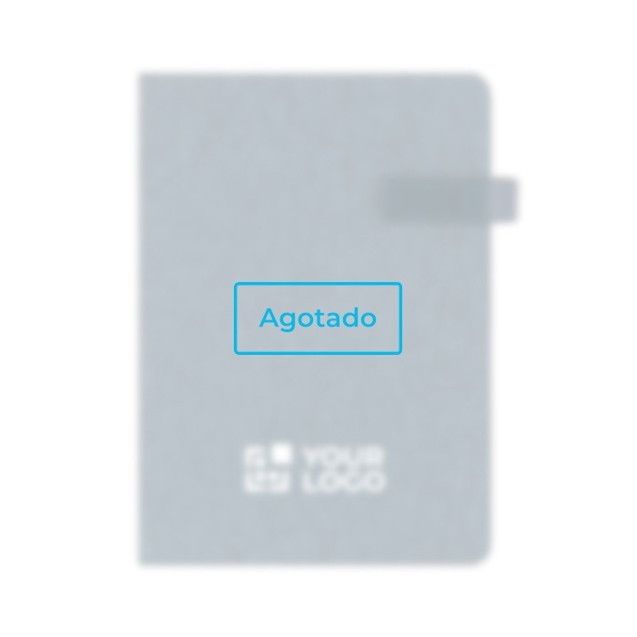 Agenda de RPET de tapa rígida con cierre magnético y vista diaria A5 - agotado