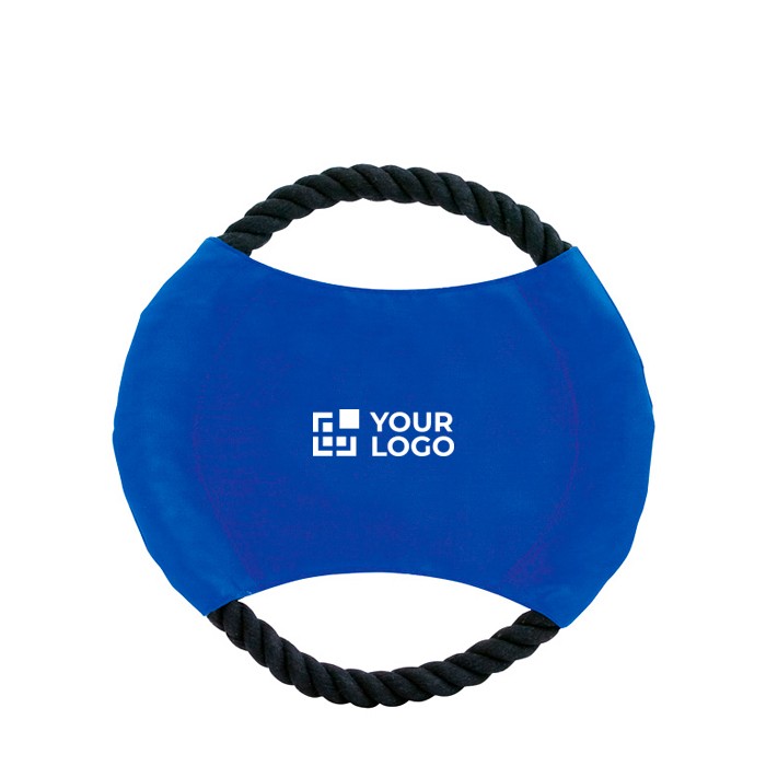 Frisbee ideal para mascotas con cuerda resistente de algodón vista principal