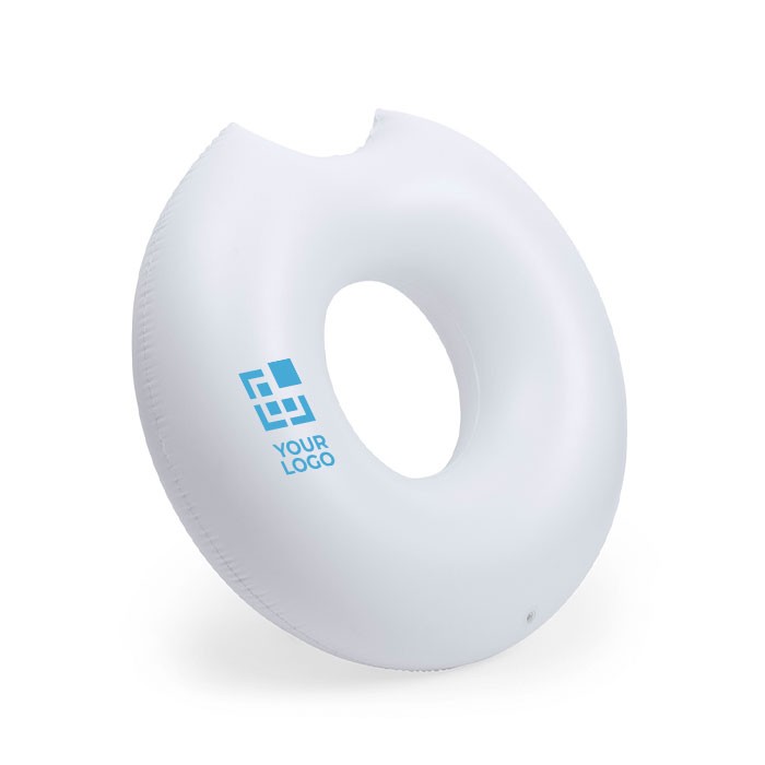 Hinchable con forma de donut mordido vista principal