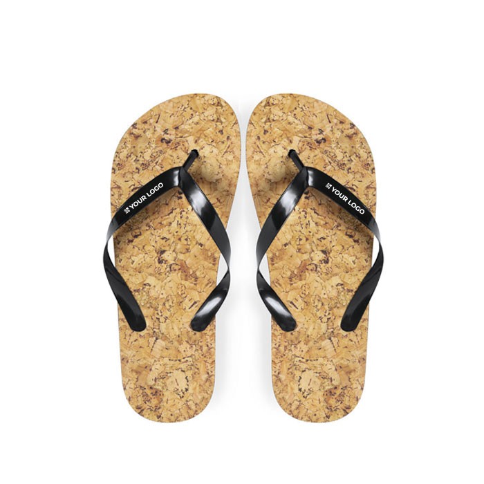 Chanclas con suela de EVA con efecto corcho Cork Design vista principal