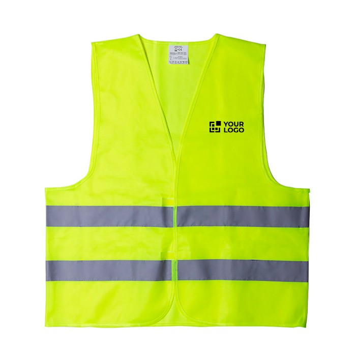 Chaleco reflectante de alta visibilidad homologado para adultos vista principal