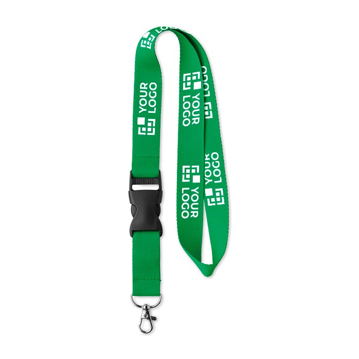 Lanyard con hebilla con logo y hebilla vista principal Lanyard con hebilla con logo y hebilla vista principal