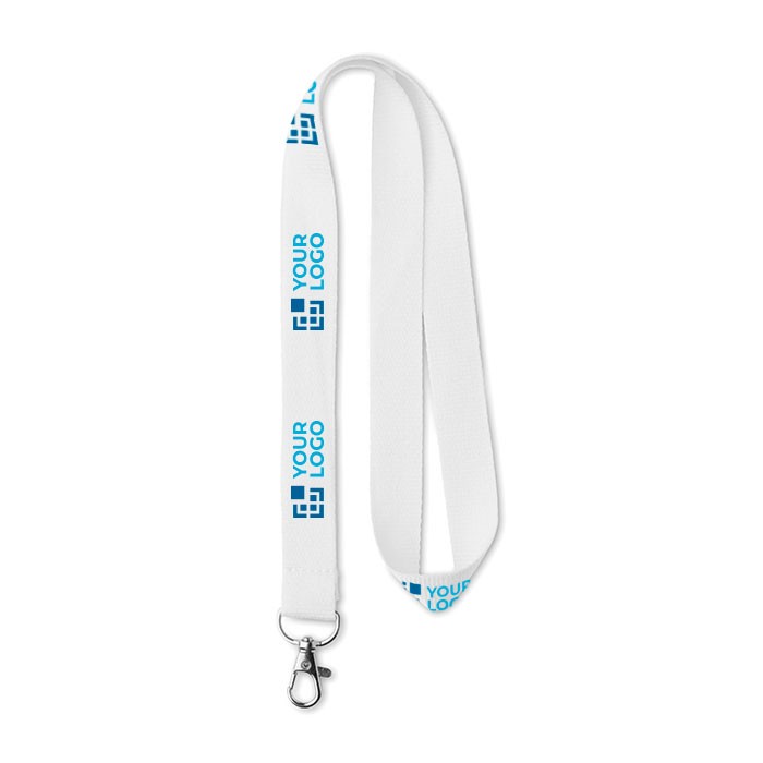 Lanyards de bambú personalizados con logo vista principal