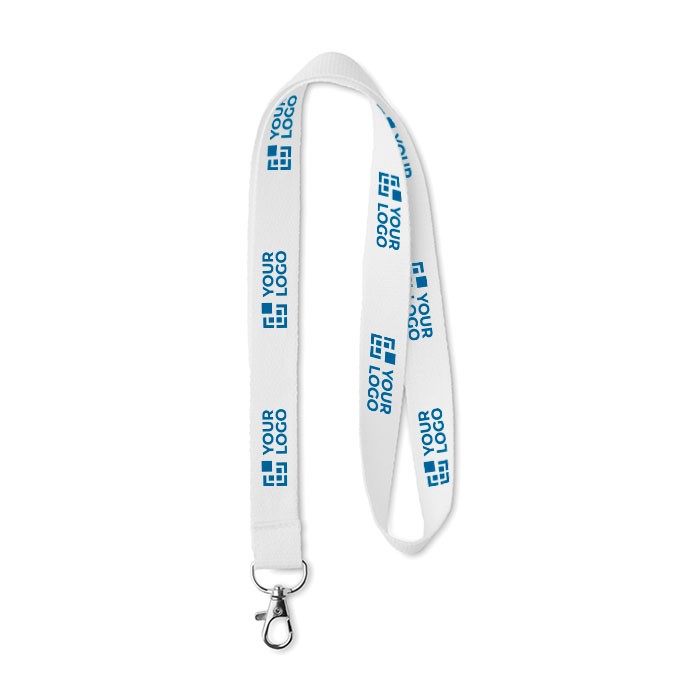 Lanyards de algodón orgánico para eventos vista principal