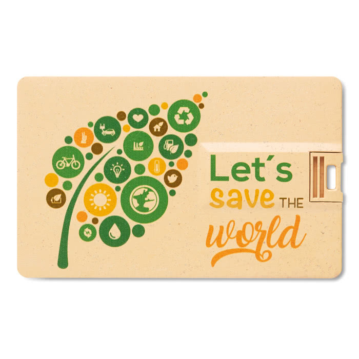 Tarjeta usb ecológica para personalizar Tarjeta usb ecológica para personalizar