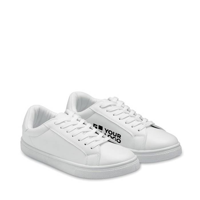 Zapatillas ligeras de cuero sintético con suela de goma vista de impresión Zapatillas ligeras de cuero sintético con suela de goma vista de impresión