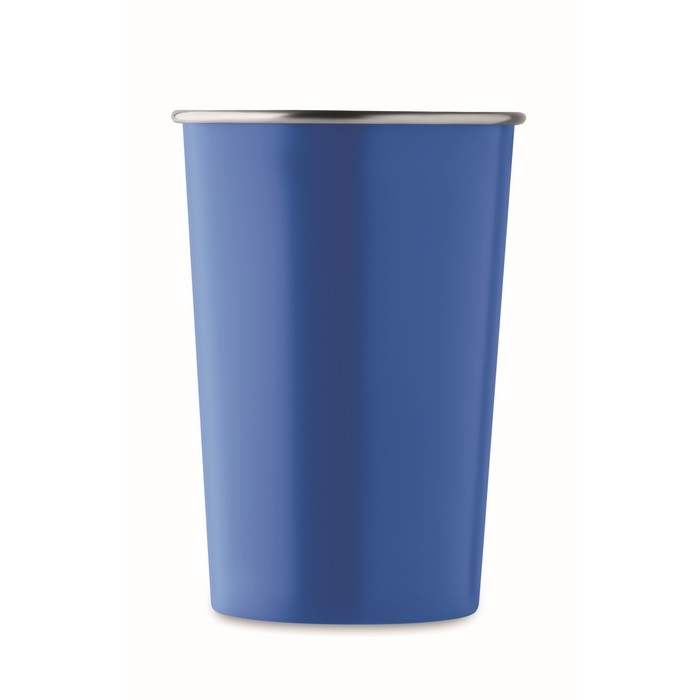 Vaso reutilizable de acero inoxidable reciclado 300ml color azul real segunda vista Vaso reutilizable de acero inoxidable reciclado 300ml color azul real segunda vista