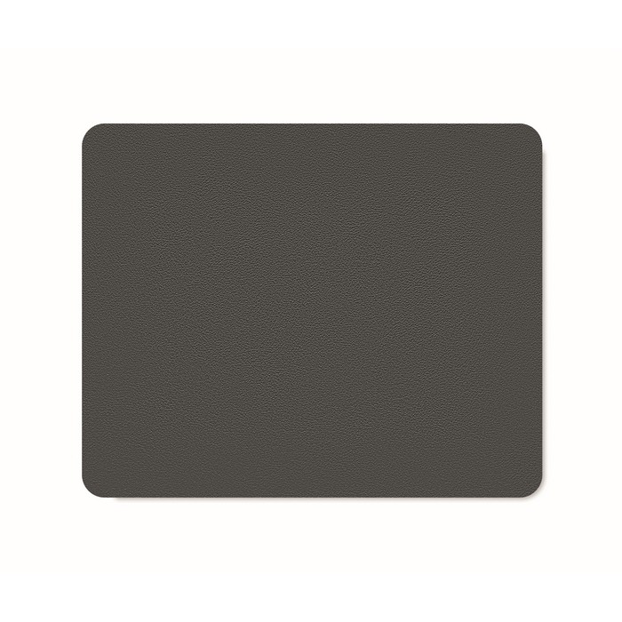 Alfombrilla de ratón rectangular negra de material reciclado color negro quinta vista