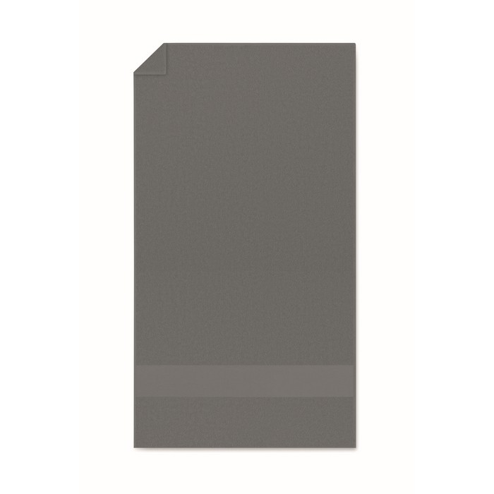 Toalla suave y absorbente de 100% algodón orgánico 360 g/m2 50x30 color gris segunda vista