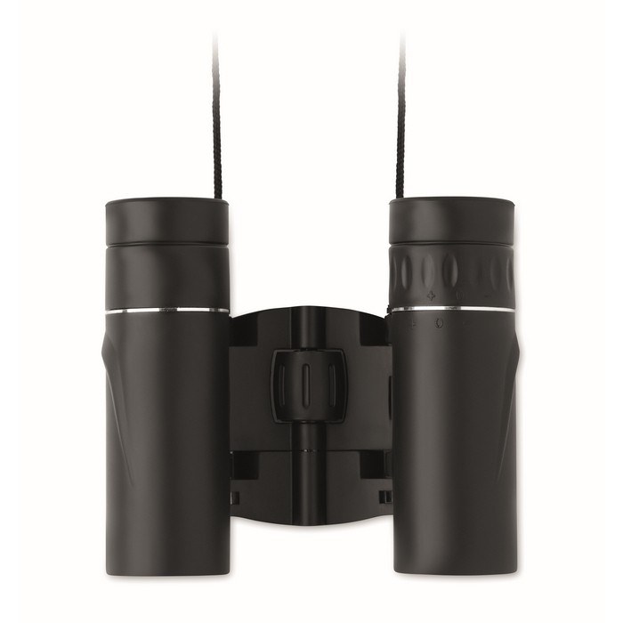 Prismáticos compactos de ABS con correa a juego para la muñeca color negro sexta vista