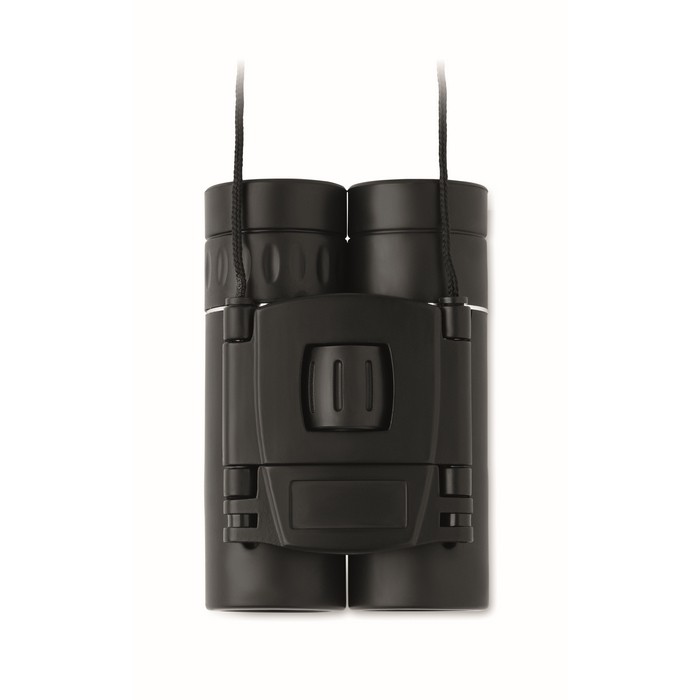 Prismáticos compactos de ABS con correa a juego para la muñeca color negro septima vista