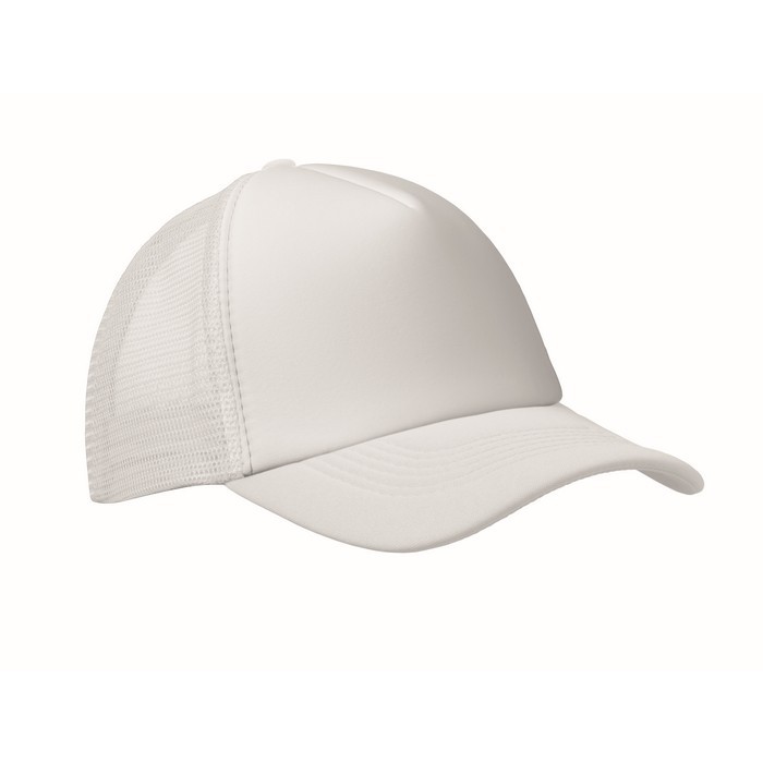 Gorra de béisbol con refuerzo de foam color blanco Gorra de béisbol con refuerzo de foam color blanco
