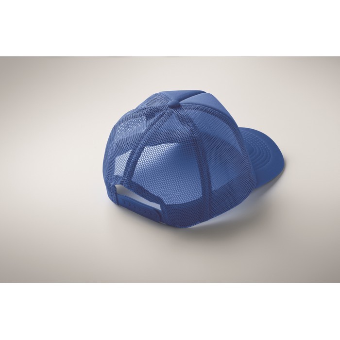 Gorra de beisbol en poliéster con parte frontal en blanco 150 g/m2 vista fotografía quinta vista