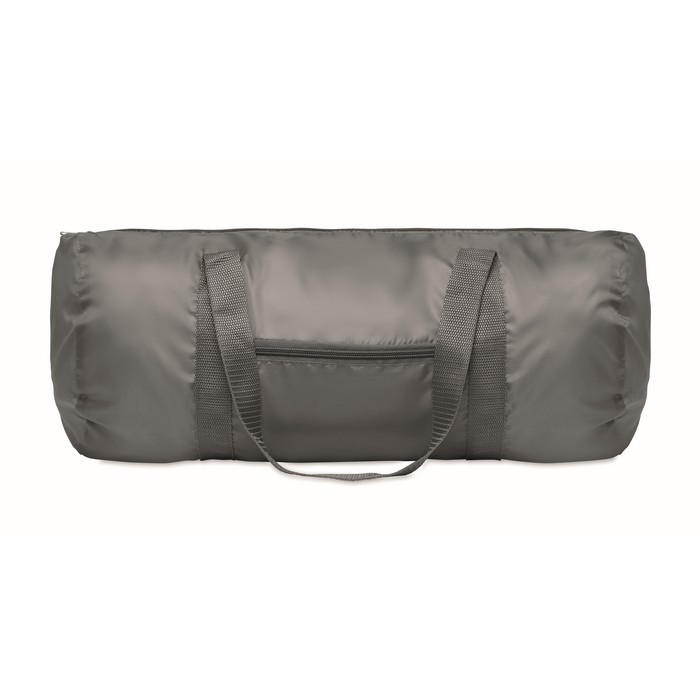 Bolsa deportiva con bolsillo frontal y capacidad de 20L color gris oscuro segunda vista Bolsa deportiva con bolsillo frontal y capacidad de 20L color gris oscuro segunda vista
