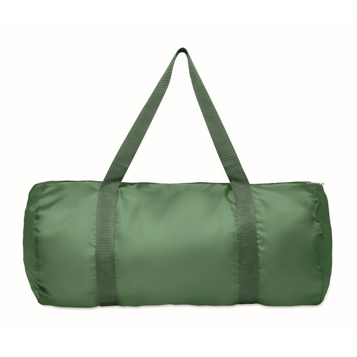 Bolsa deportiva con bolsillo frontal y capacidad de 20L color verde oscuro cuarta vista Bolsa deportiva con bolsillo frontal y capacidad de 20L color verde oscuro cuarta vista