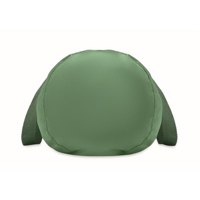 Bolsa deportiva con bolsillo frontal y capacidad de 20L color verde oscuro sexta vista Bolsa deportiva con bolsillo frontal y capacidad de 20L color verde oscuro sexta vista