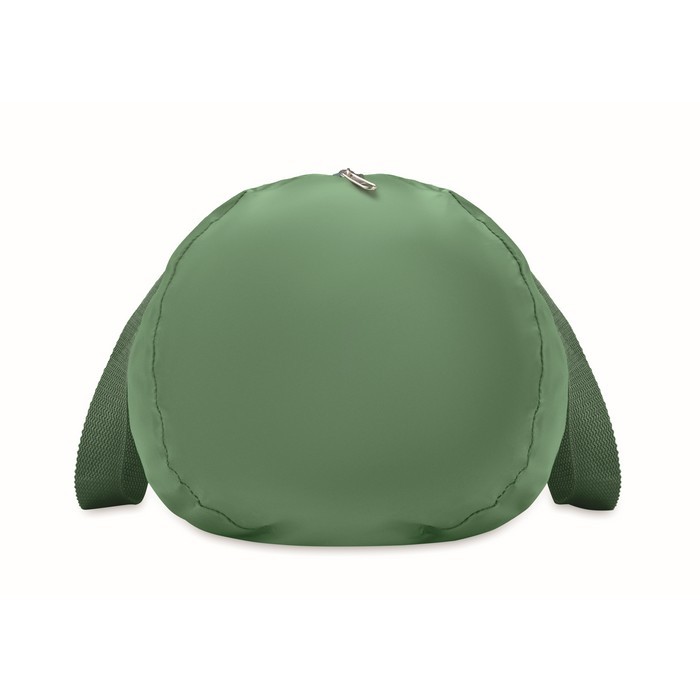 Bolsa deportiva con bolsillo frontal y capacidad de 20L color verde oscuro septima vista Bolsa deportiva con bolsillo frontal y capacidad de 20L color verde oscuro septima vista