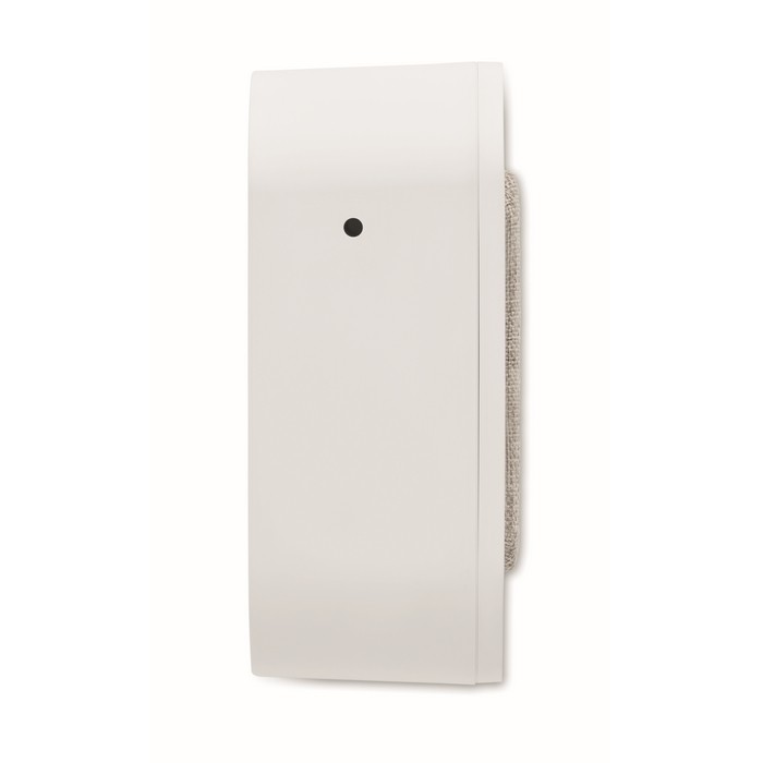 Reloj despertador cuadrado de ABS con luz ambiental regulable color blanco Reloj despertador cuadrado de ABS con luz ambiental regulable color blanco