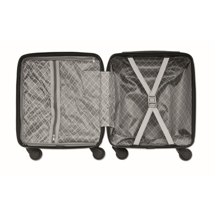 Trolley de ABS con 4 ruedas y cerradura de combinación 14'' color negro octava vista Trolley de ABS con 4 ruedas y cerradura de combinación 14'' color negro octava vista