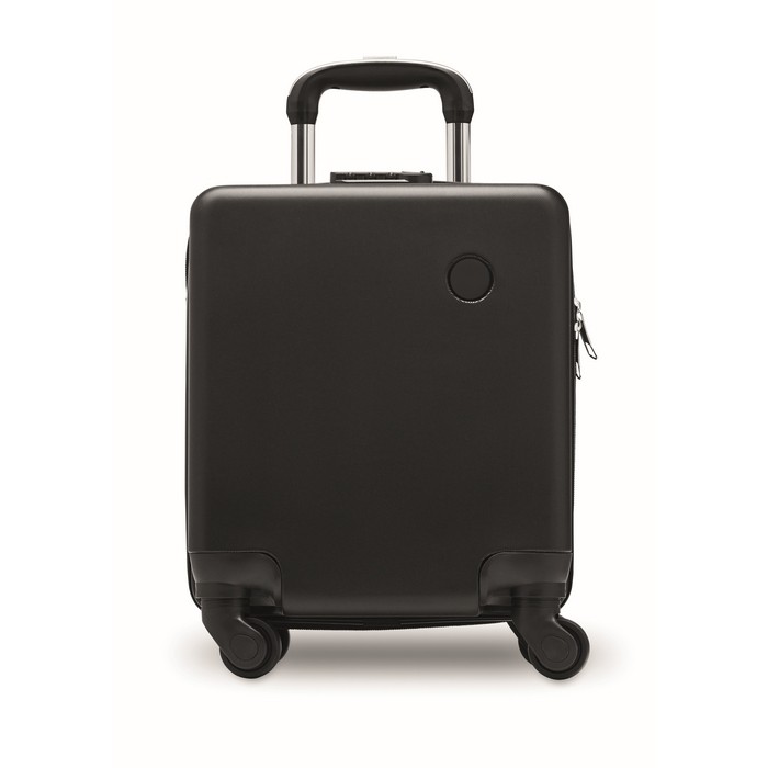 Trolley de ABS con 4 ruedas y cerradura de combinación 14'' color negro novena vista Trolley de ABS con 4 ruedas y cerradura de combinación 14'' color negro novena vista