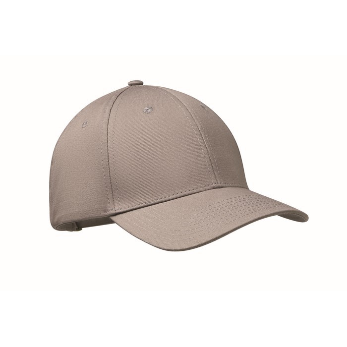 Gorra de algodón con cierre ajustable de hebilla de acero 280 g/m2 color gris Gorra de algodón con cierre ajustable de hebilla de acero 280 g/m2 color gris