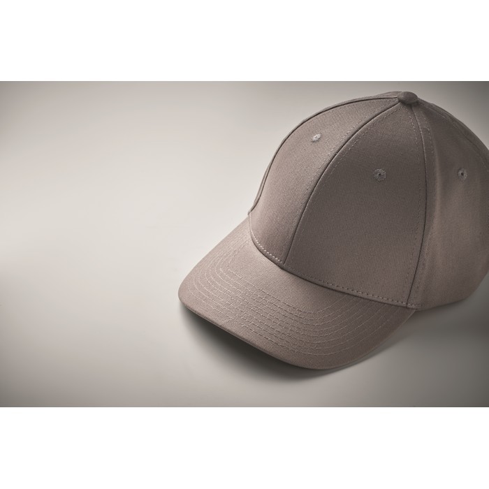 Gorra de algodón con cierre ajustable de hebilla de acero 280 g/m2 color gris vista fotografía segunda vista Gorra de algodón con cierre ajustable de hebilla de acero 280 g/m2 color gris vista fotografía segunda vista