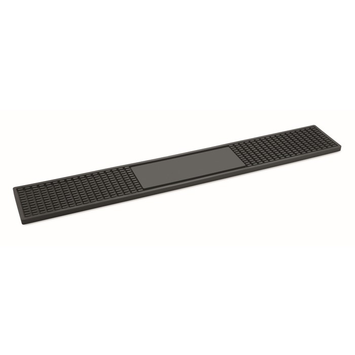 Tapete rectangular antideslizante para la barra de bar hecha de PVC color negro Tapete rectangular antideslizante para la barra de bar hecha de PVC color negro