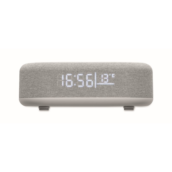 Reloj altavoz 4 en 1 de sobremesa con estación meteorológica y luz color blanco cuarta vista Reloj altavoz 4 en 1 de sobremesa con estación meteorológica y luz color blanco cuarta vista