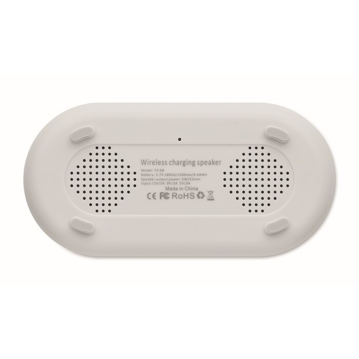 Reloj altavoz 4 en 1 de sobremesa con estación meteorológica y luz color blanco novena vista Reloj altavoz 4 en 1 de sobremesa con estación meteorológica y luz color blanco novena vista