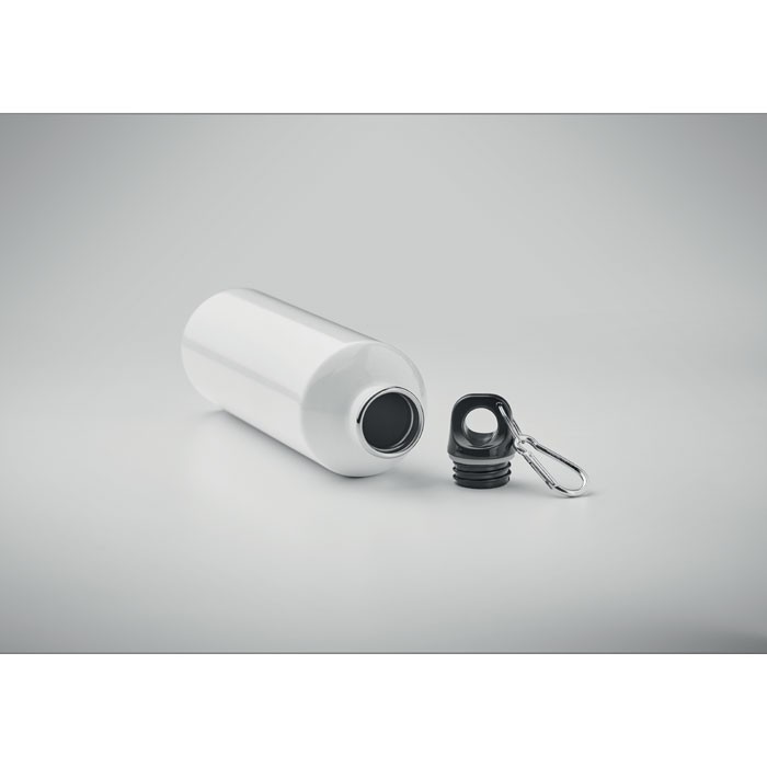 Botella antifugas de acero inoxidable reciclado de 750ml color blanco sexta vista