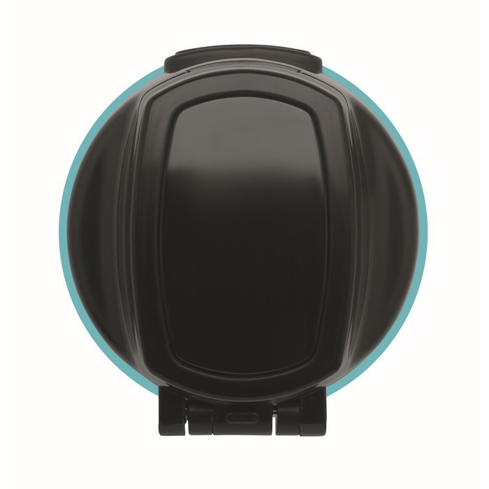 Botella antifugas de RPET con horario de consumo de agua 1L color turquesa Botella antifugas de RPET con horario de consumo de agua 1L color turquesa