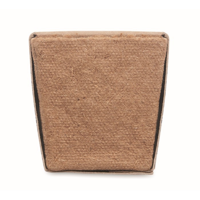 Maceta cuadrada y biodegradable de semillas de girasol hecha en EU color beige septima vista Maceta cuadrada y biodegradable de semillas de girasol hecha en EU color beige septima vista