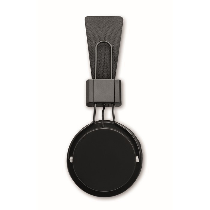 Auriculares inalámbricos plegables con micrófono incorporado color negro sexta vista Auriculares inalámbricos plegables con micrófono incorporado color negro sexta vista